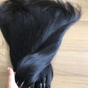 natural color natural straight hair weft