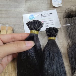 14 inches bone straight natural color vietnamese hair i tip keratin