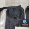 14 bone straight natural color ponytail extension 3