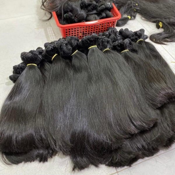 natural color natural straight hair weft