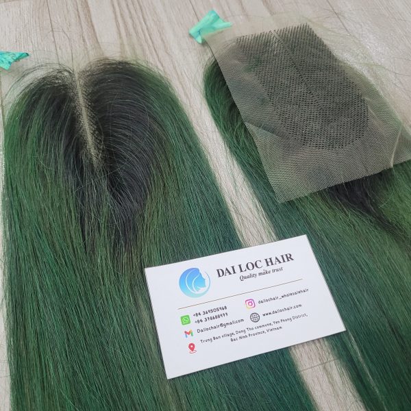 bone straight green dark root closure hd korean lace 3-min