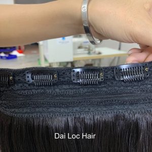 22 inches clip in hair extensions vietnamese virgin donor hair